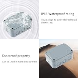 NineLeaf IP66 Waterproof Junction Box 9 Way 125x86x62mm ABS Outdoor Electrical view 8