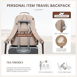 LOVEVOOK Laptop Backpack for Women with Pouch