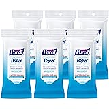 Purell Hand Sanitizing Wipes, Clean Refreshing Scent, 20 Count Travel Pack (Pack of 6) - 9124-09-EC