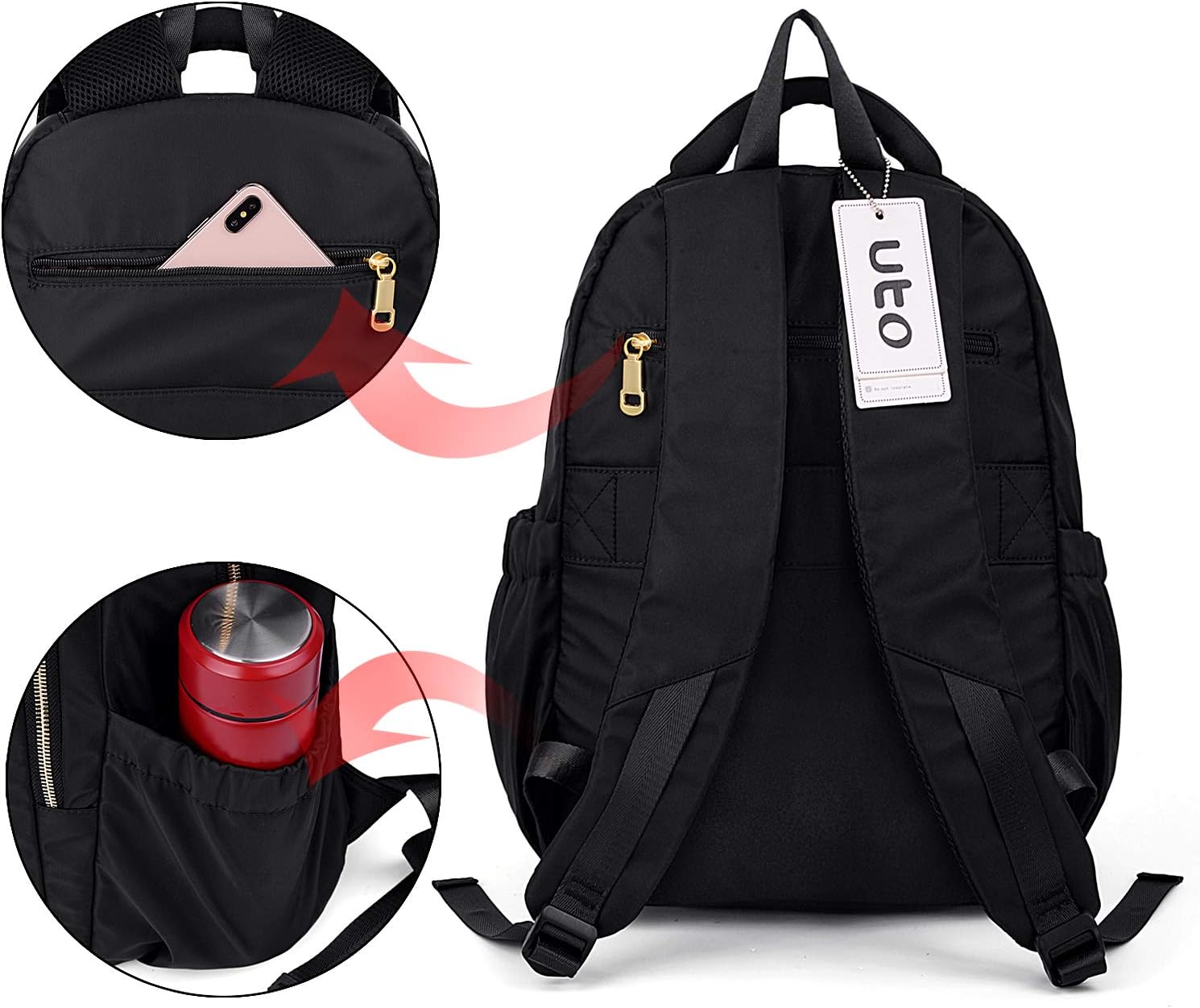 backpacks for laptops inches 13.5 Vendra Moka Hiking Waterproof 13" Laptop Backpack Purse Women and Men,Travel Backpack : Clothing, Shoes & Jewelry Three separate full and double zippered compartments will help your organization when going to school UTO Waterproof Laptop Backpack Nylon