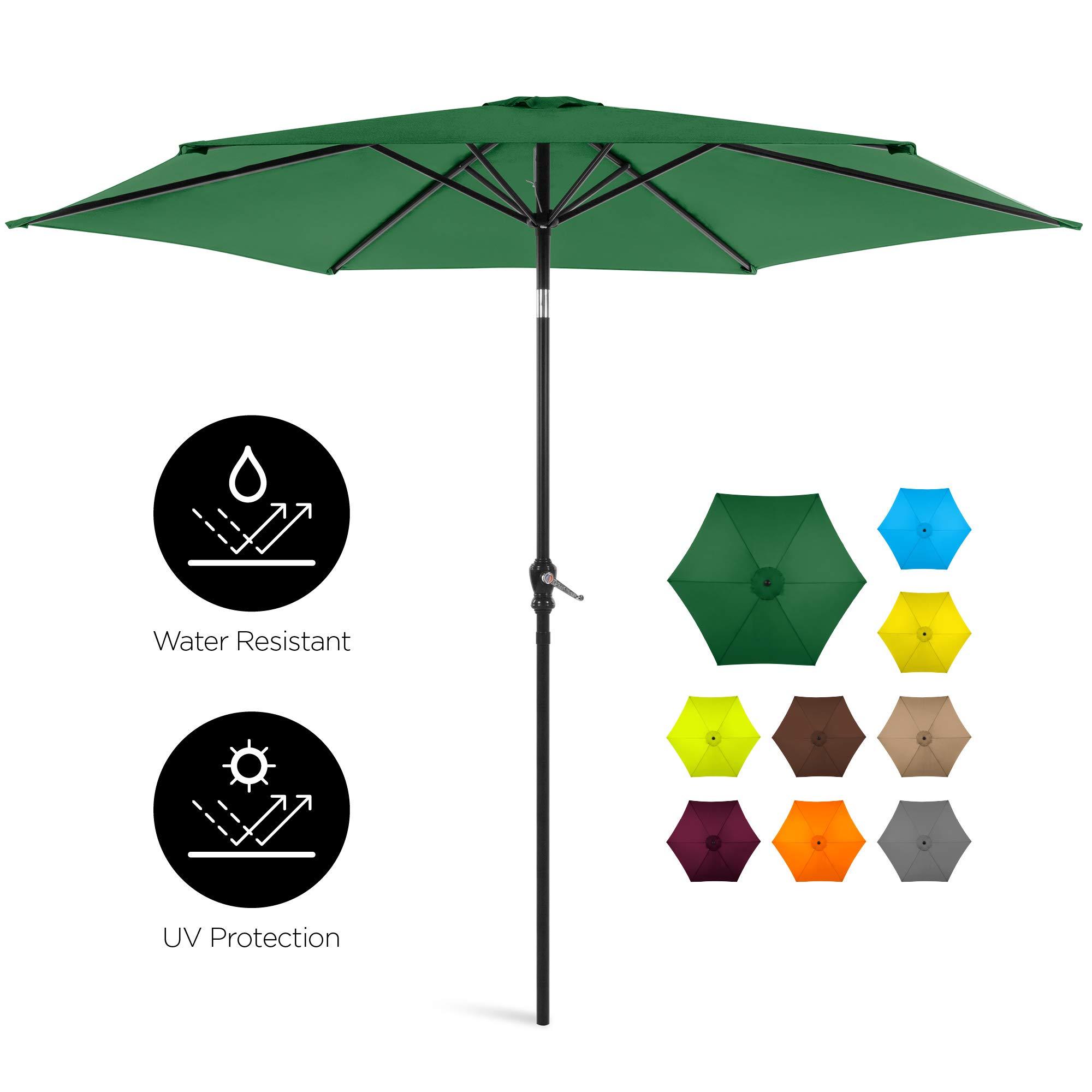 Best Choice Products 10ft Outdoor Steel Polyester Market Patio Umbrella W Crank Easy Push Button Tilt Table Buy Online In South Africa At Desertcart