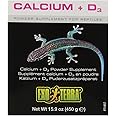 Exo Terra Calcium + D3 Powder: Ultra-fine, Phosphorus Free Formula Boosts Bone Health & Calcium Absorption Ideal for Insects, Fruits & Veggies 15.9 oz.
