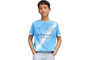 PUMA Manchester City FC Kids 2025/26 Home Soccer Jersey - Team Light Blue
