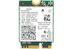 WiFi 7 Wireless Card for Intel BE200 NGW Bluetooth 5.4 Tri-Band 8774Mbps Network Adapter for Laptop Support Windows 10/11 (64