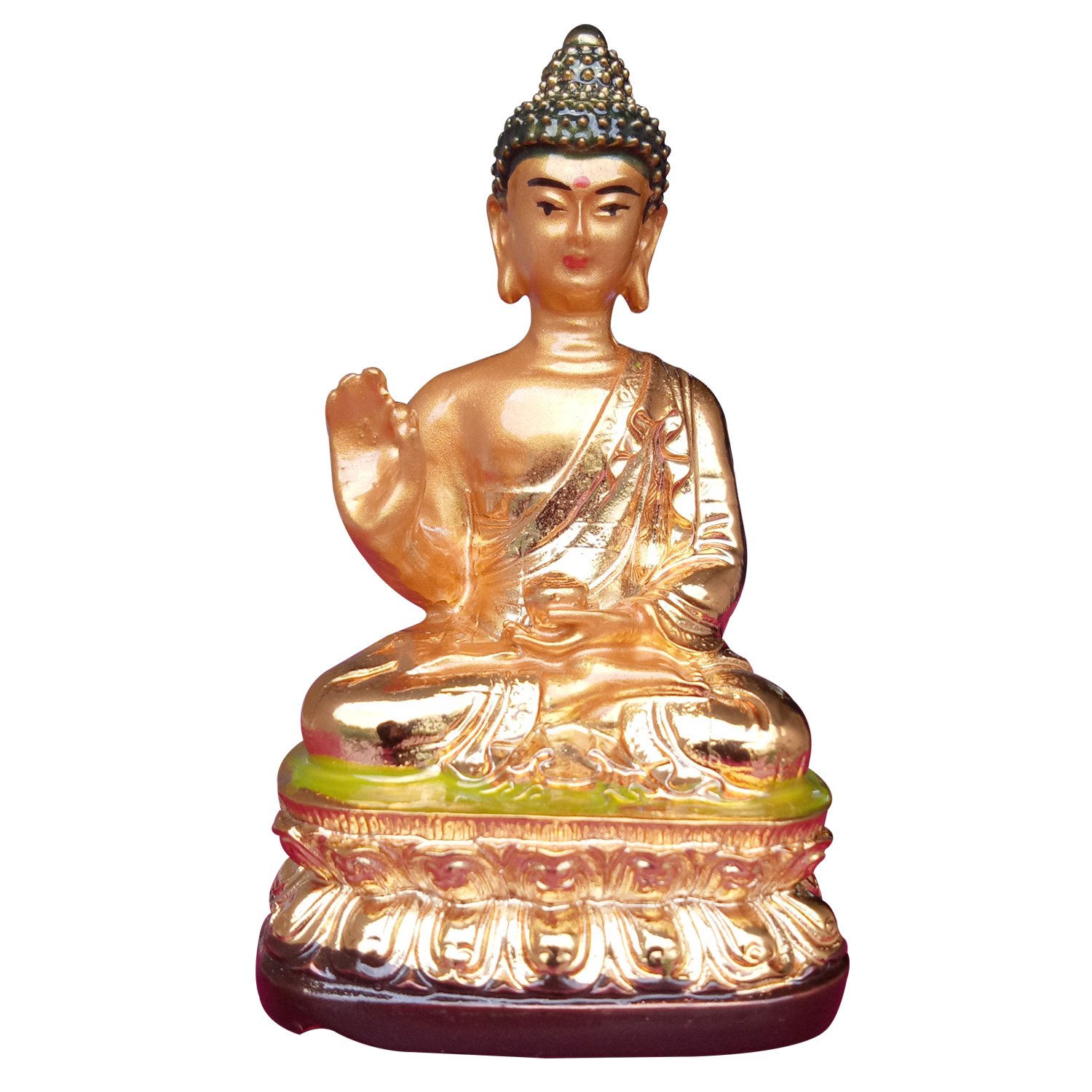 Buy Gautam Buddha Sitting Golden Ashirwad Blessings Pose Online At Low Prices In India Amazon In