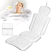 Full Body Bath Pillow for Bathtub, Thick Bathtub Cushion with 192 Suction Cups, Spa Luxury Tub Pillow for Bath for Headrest N