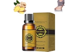 FGEAKL Belly Drainage Ginger Oil,Ginger Oil Lymphatic Drainage Massage,Ginger Essential Oil Care for Skin (1bottle)