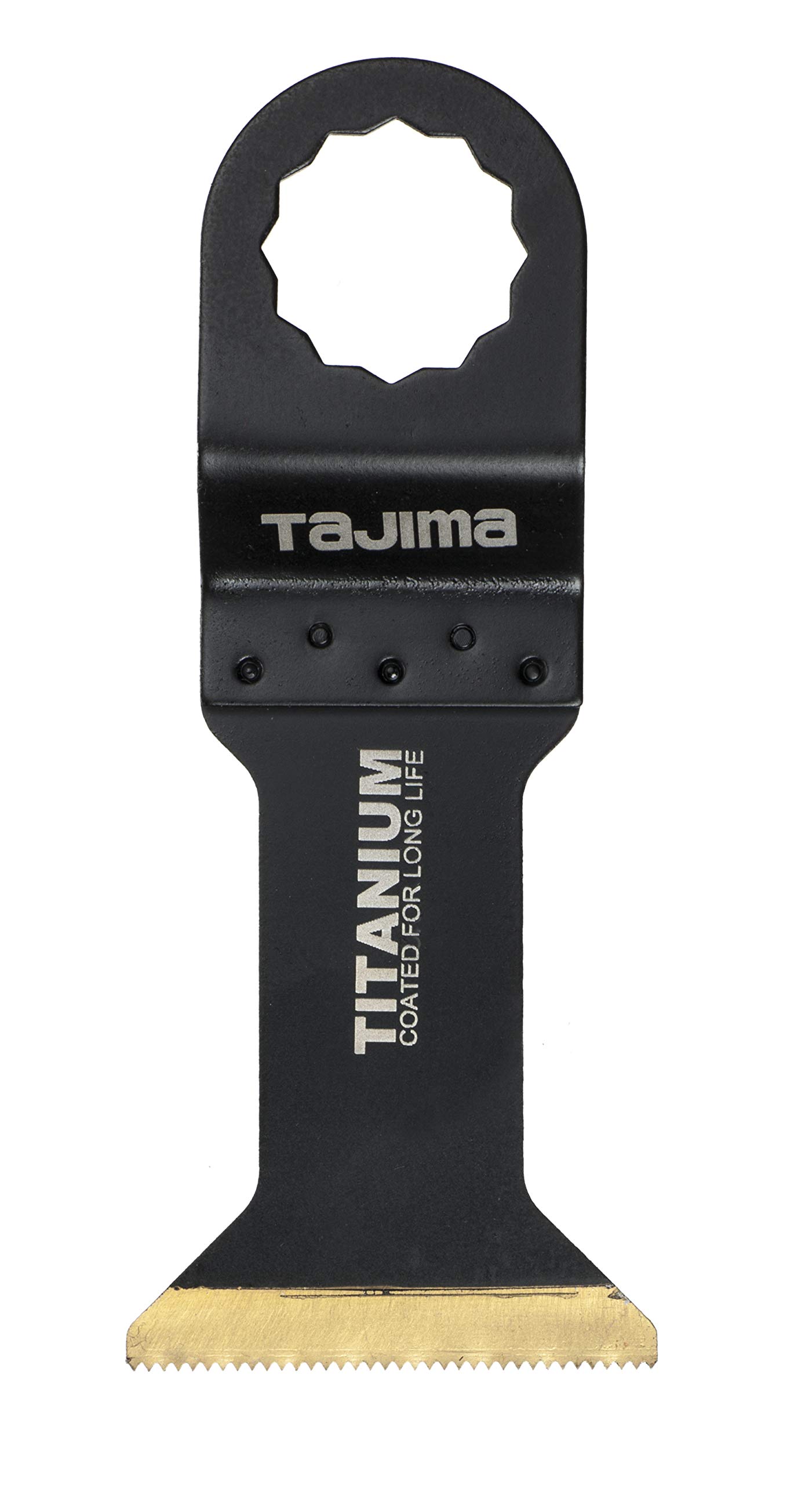 Tajima SBT44 Saw Accessories (Saw Blade for Multitool Star Receptacle Precise Cutting in Wood, Plastics, Long Life 44 mm Titanium Bi-Metal)