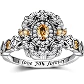 Sterling Silver Urn Ring for Ashes 925 Vintage Cremation Jewelry Ash Cubic Zirconia Butterfly Bereavement Keepsake Rings Memorial Gifts for Women