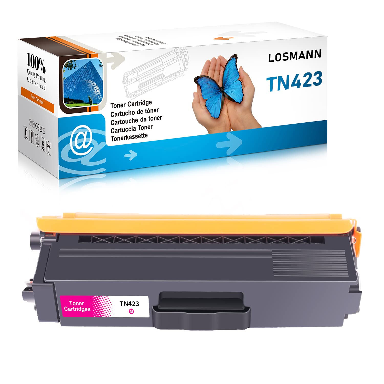 LOSMANN Toner Cartridge Compatible with Brother TN421 TN423 for Brother MFC-L8690CDW MFC-L8690CDW DCP-L8410CDW MFC-L8900CDW HL-L8260CDW HL-L8360CDW Magenta