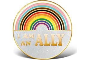 Arturbo for Pride Flag LGBTQ Pins Rainbow Hard Enamel Lapel Pin Metal Brooches Funny Badges Lightweight for Men and Women Boys Girls for Clothing Bags Backpacks Jackets Hat Accessory Decoration Jewelry