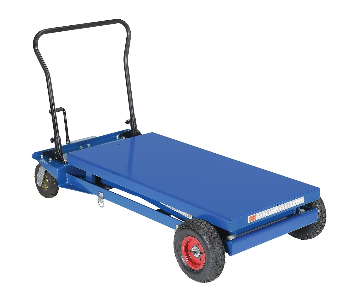 Vestil CART-PN-1000 Pneumatic Tire Hydraulic Cart, 1000 lb. Capacity