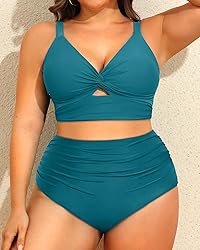 Daci Plus Size Two Piece Swimsuits - Women High