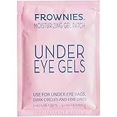 Frownies Under Eye Gel Patches for Puffy Eyes - Dark Circles with Cactus Collagen - Reusable, 3 Pack
