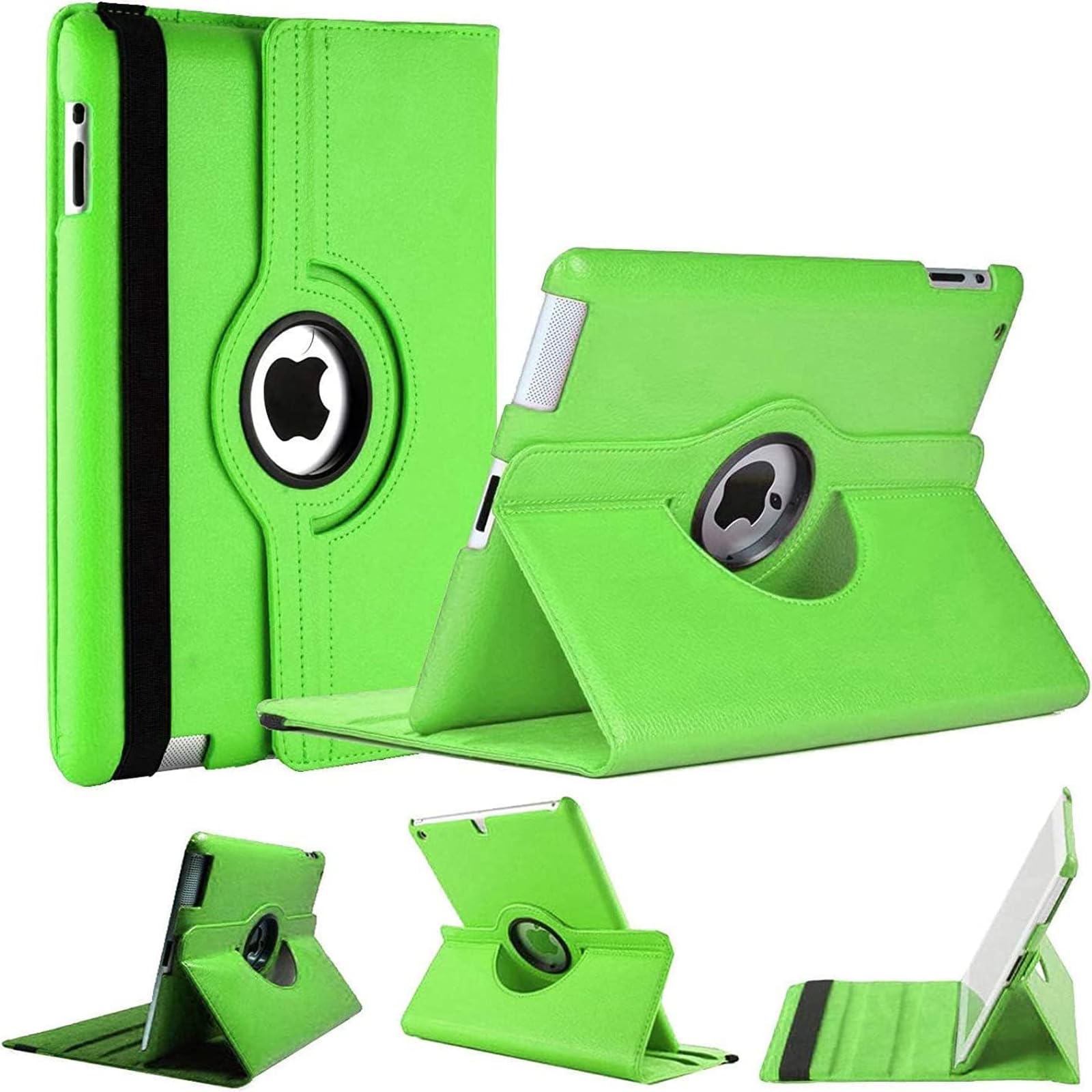 PROTech For Apple iPad Air (1st Generation) 2013 A1474 A1475 A1476 360 RotateStand Case with Automatic Wake/Sleep (Green)