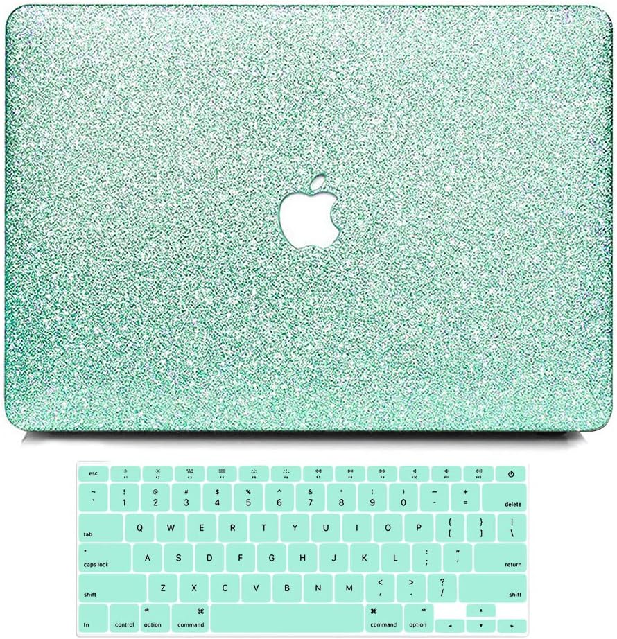 B BELK MacBook 12 Inch Case 2017 2016 2015 Release A1534, 2 in 1 Bling Crystal Smooth Ultra-Slim Light Weight PC Hard Case with Keyboard Cover for Apple Mac 12 Inch with Retina Display, Mint Green