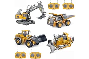 2026 New Mudsterz Construction Rc Set of 4, Mudsterz Excavator Set, Remote Control Construction Vehicle Set, Rc Excavator, Al