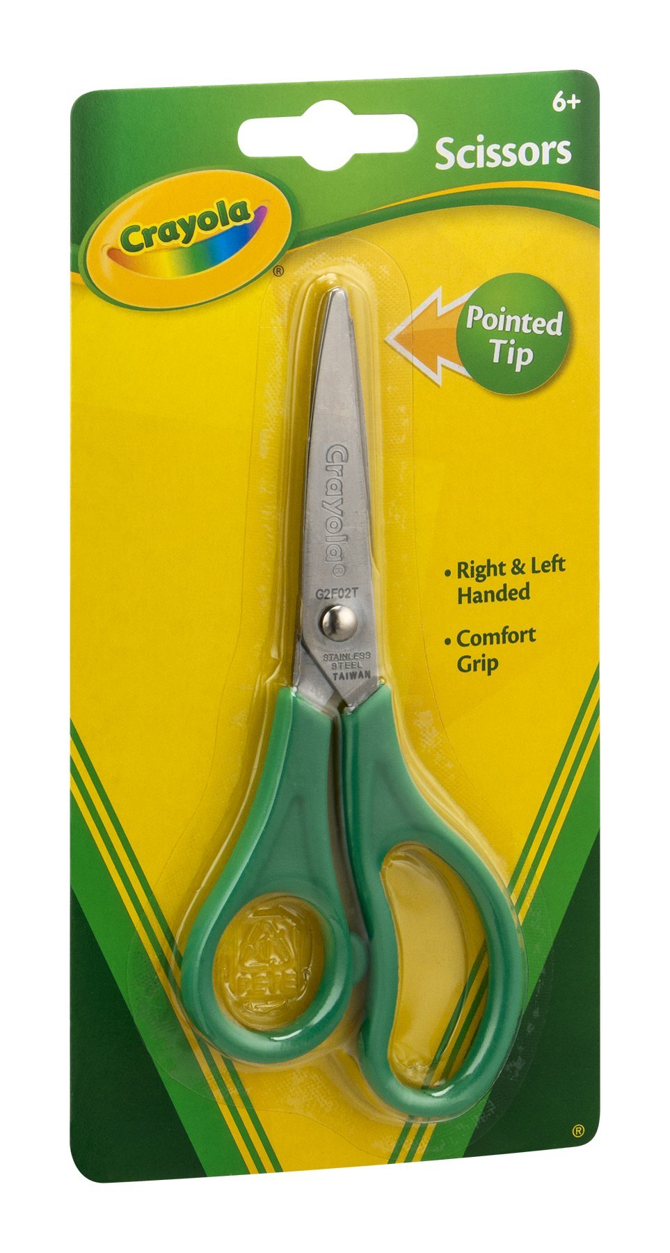 Crayola Pointed Tip Scissors for Kids | Safe, Sharp & Easy to Cut for School & Crafts