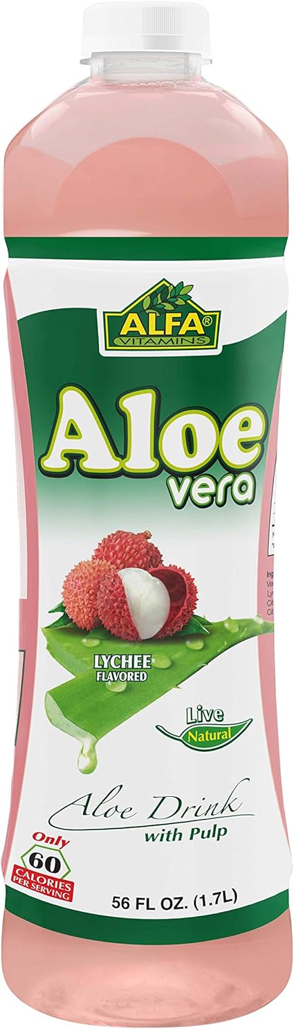 Amazon.com: Alfa Vitamins Aloe Vera Drink with natural pulp, Coconut