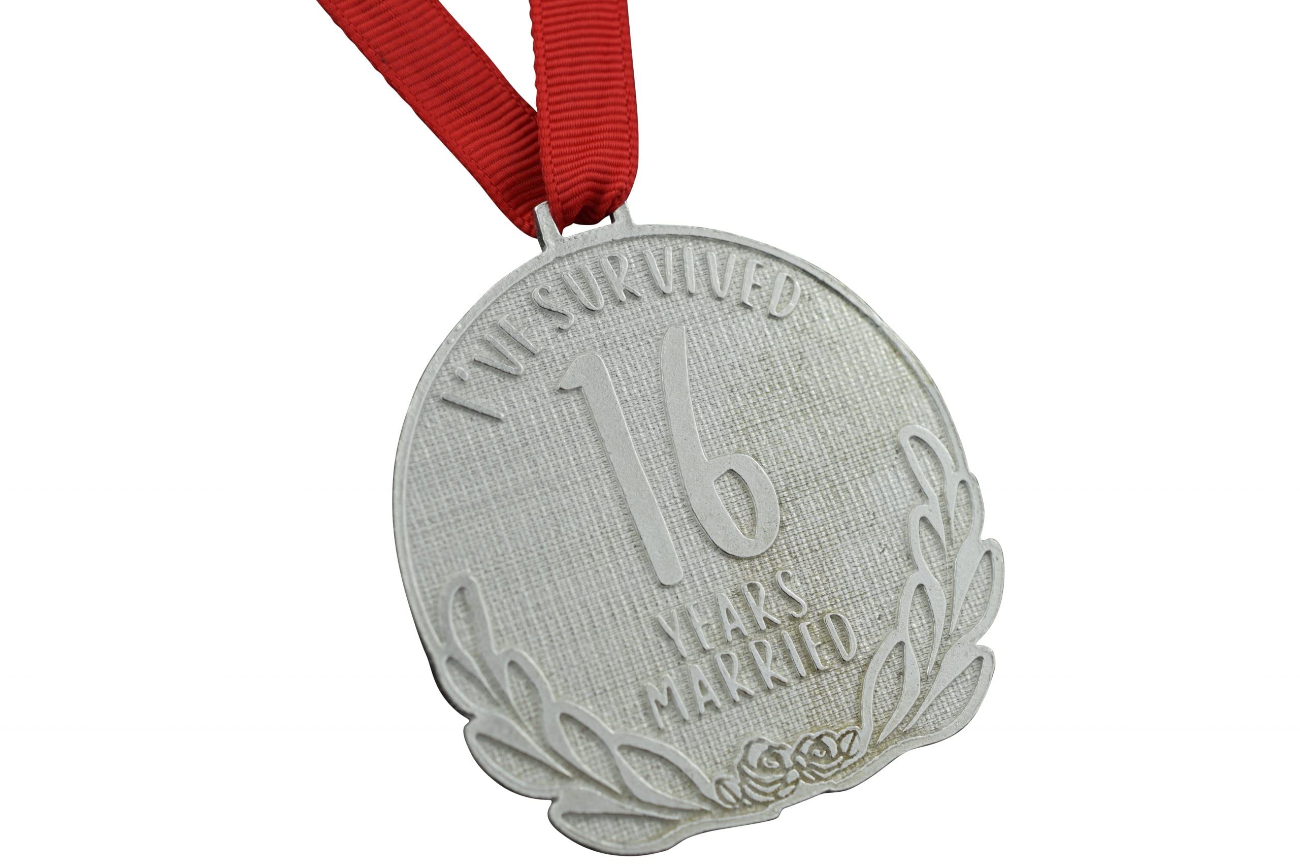 Pirantin 16th Anniversary Medal – I’ve Survived 16 Year Married Medal