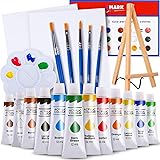 J MARK Painting Kit Includes Acrylic Paint Set, 8 x