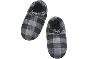 Panda Bros Mens Slipper Socks With Non Skid Bottoms, Warm Slipper Socks With Grippers For Men, Fuzzy House Slippers