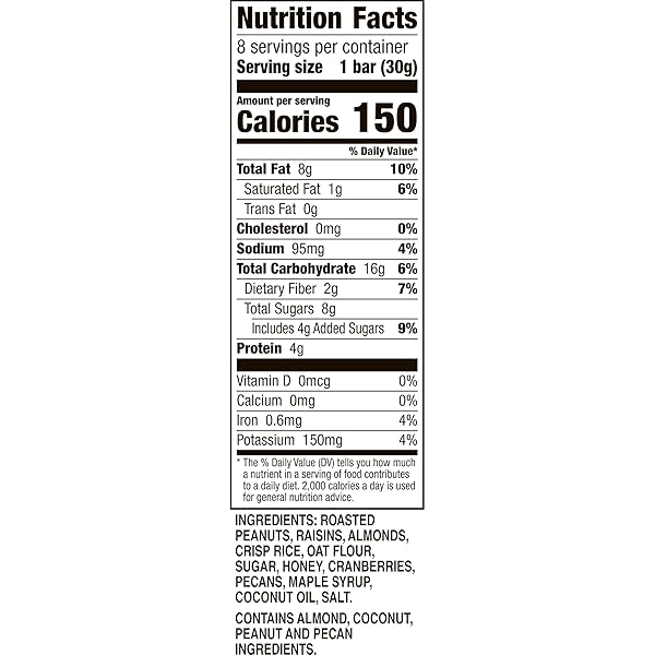 LARABAR TRAIL MIX BARS, PEANUT BUTTER AND JELLY, GLUTEN FREE BAKED NUT BAR, 8 COUNT, 8.48 OZ