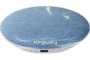 Kinglucky Pillow Speaker for Sleeping, Mini Bluetooth Speaker Under Pillow with Built-in Pink Noise White Noise Sound Machine for Sleeping, Headphone-Free Sleep Speaker for Side Sleeper Blue