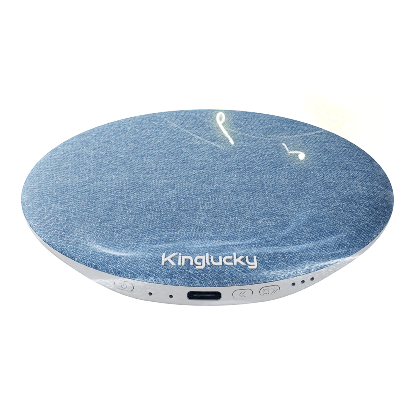 Photo 1 of Kinglucky Pillow Speaker for Sleeping, Mini Bluetooth Speaker Under Pillow with Built-in Pink Noise White Noise Sound Machine for Sleeping, Headphone-Free Sleep Speaker for Side Sleeper Blue