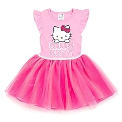 Hello Kitty Little Girls Tulle Dress Pink 6