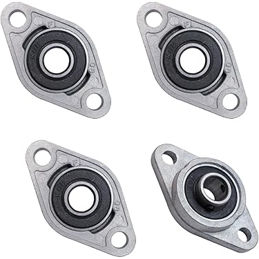 4 Pieces Pillow Block Bearings, Pillow Block Bearings, Ball Bearings Zinc Alloy Bearings Pillow