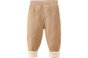 Kids Fleece Lined Leggings Winter Warm Legging Full Length Thick Tights Elastic Waist Pants Solid Pants for Boy Girl
