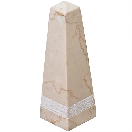 Creative Home 74703 echten Champagner Marmor Stein 25,4 cm Hohe Obelisk, Schreibtisch Zubehör
