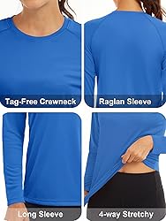 MAGCOMSEN Women's Long Sleeve Sun Protection Shirts
