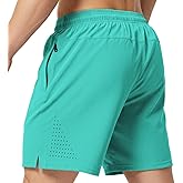 Yufawow 7 Inch Men Swim Trunks with Mesh Liner Zipper Pocket Quick Dry Breathable Board Shorts for Summer Beach Pool Cruise