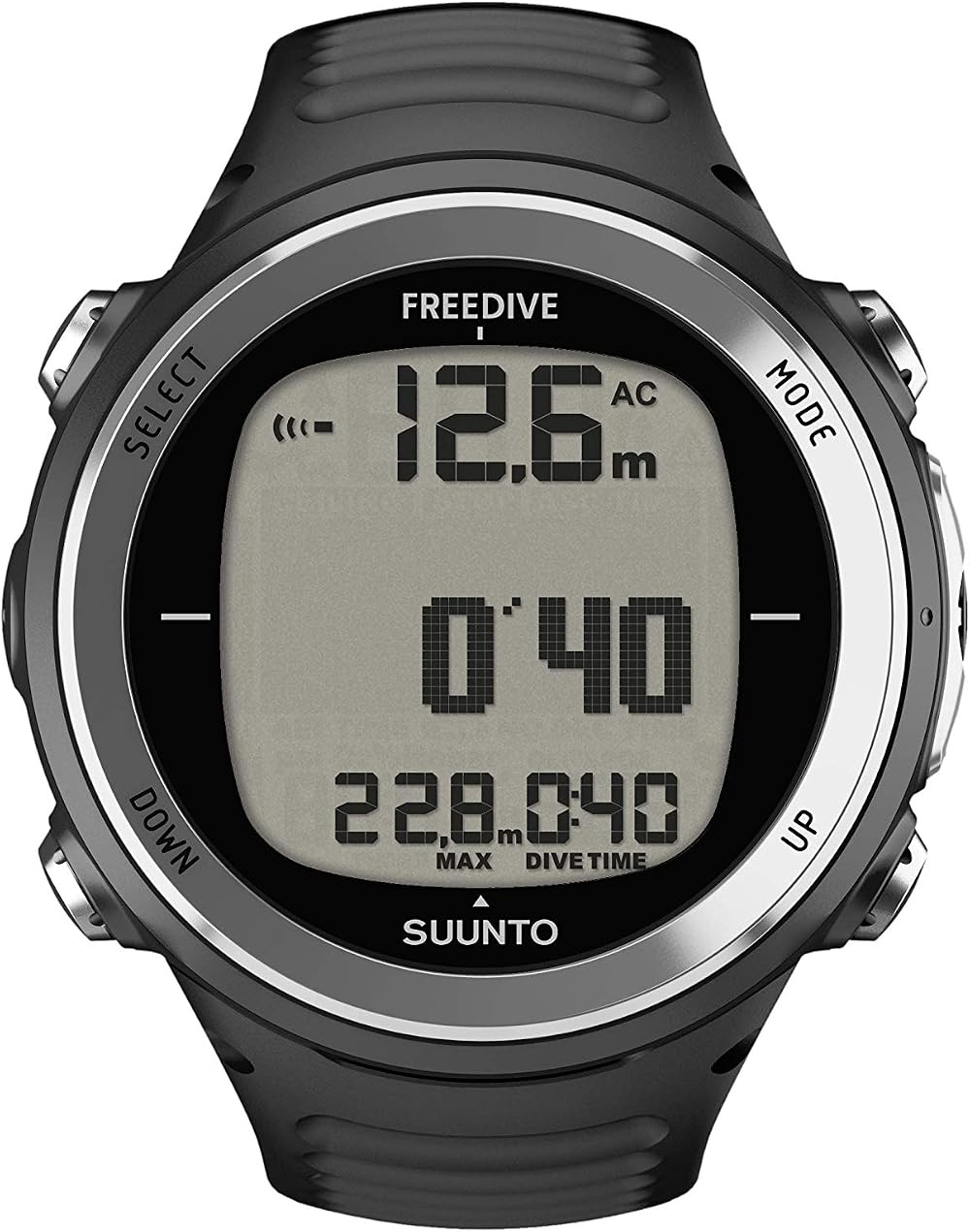 Suunto D4f Black Dive Computer Watch Unisex One Size Matrix Display PC Logging