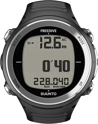 Suunto D4f Black Dive Computer Watch Unisex One Size Matrix Display PC Logging