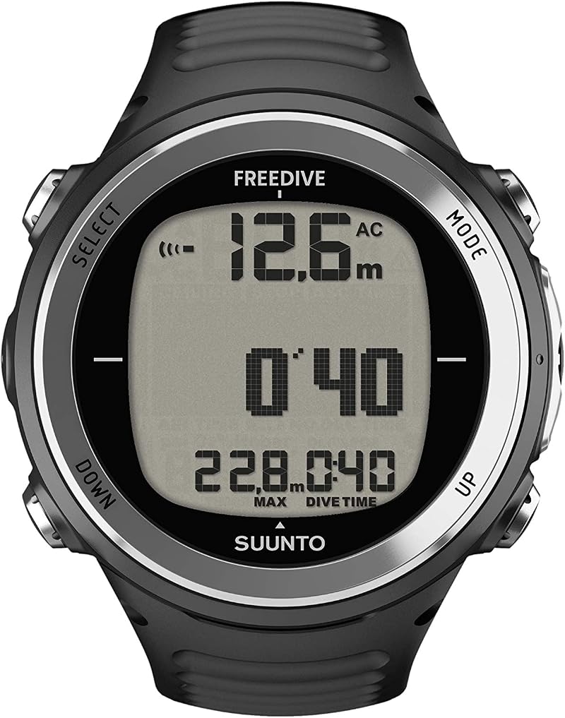 Suunto D4f Black Dive Computer Watch Unisex One Size Matrix Display PC Logging
