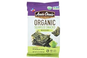 ANNIE CHUN'S, Seaweed Snk, Og2, Wasabi, Pack of 12, Size .16 OZ, (Gluten Free GMO Free Vegan 95%+ Organic)