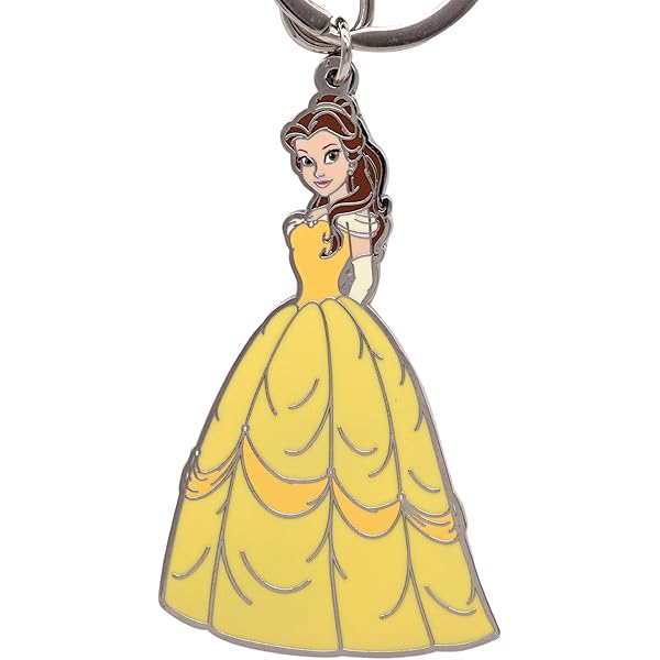 DEZHAN TV Movies Belle Princess Beauty Beast Keychain, Zinc Alloy