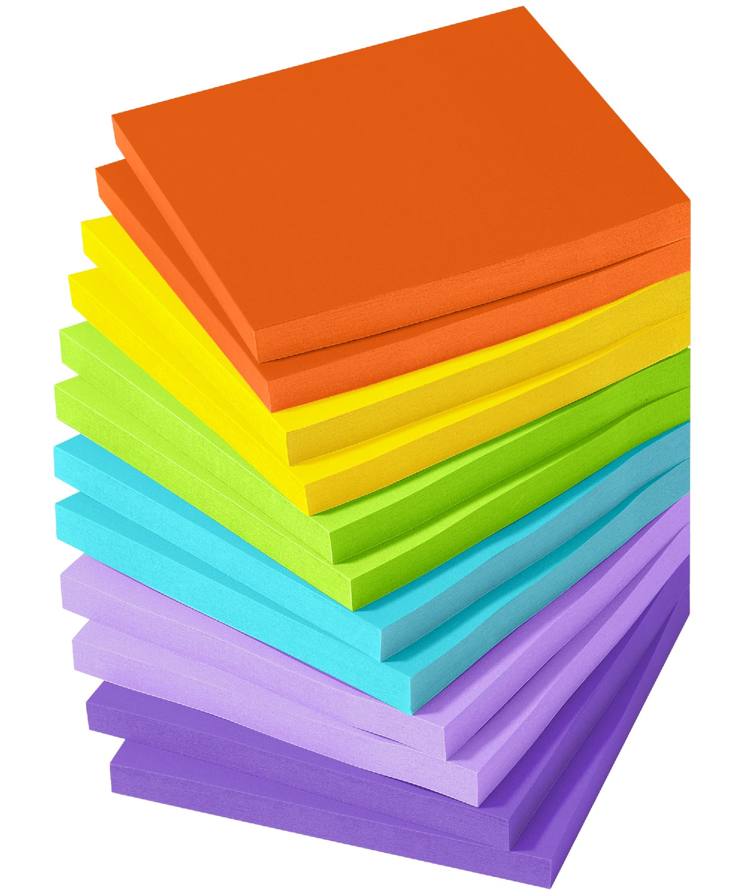 Photo 1 of Mr. Pen- Sticky Notes, 3"x3", 12 Pads, Energetic Colors, Self-Stick Note Pads, Aesthetic Sticky Pads, Colorful, Bulk