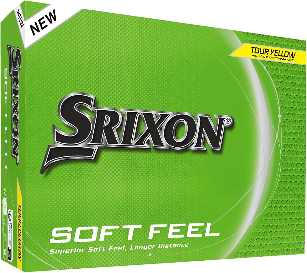 Srixon Soft Feel 14 Golf Balls Yellow White Ultra Soft Distance