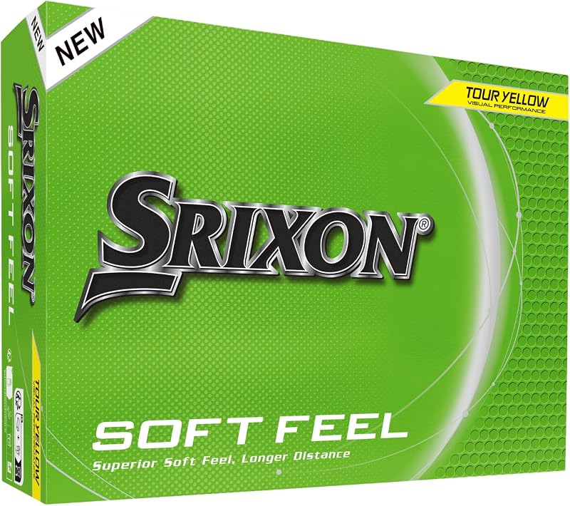 Srixon Soft Feel 14 Golf Balls Yellow White Ultra Soft Distance