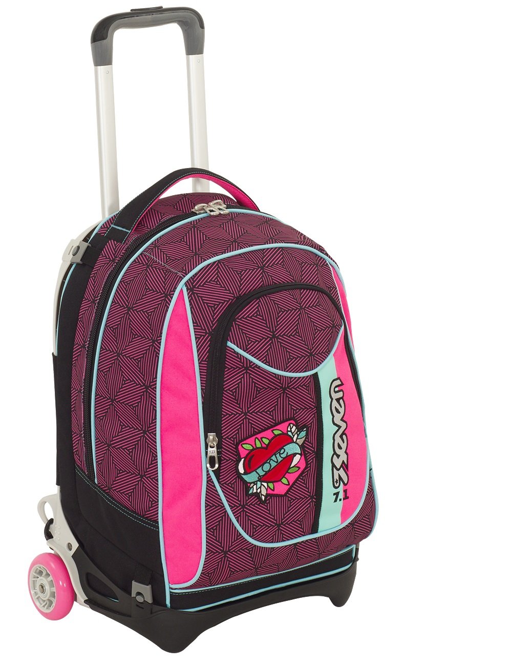 Seven 201001828-382 New Jack-Rebel Girl Trolley Pink 50 cm