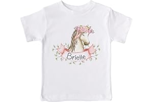 Personalized Pony T-Shirt for Toddlers and Kids | Custom Horse Gift for Girls | Custom Name Tee