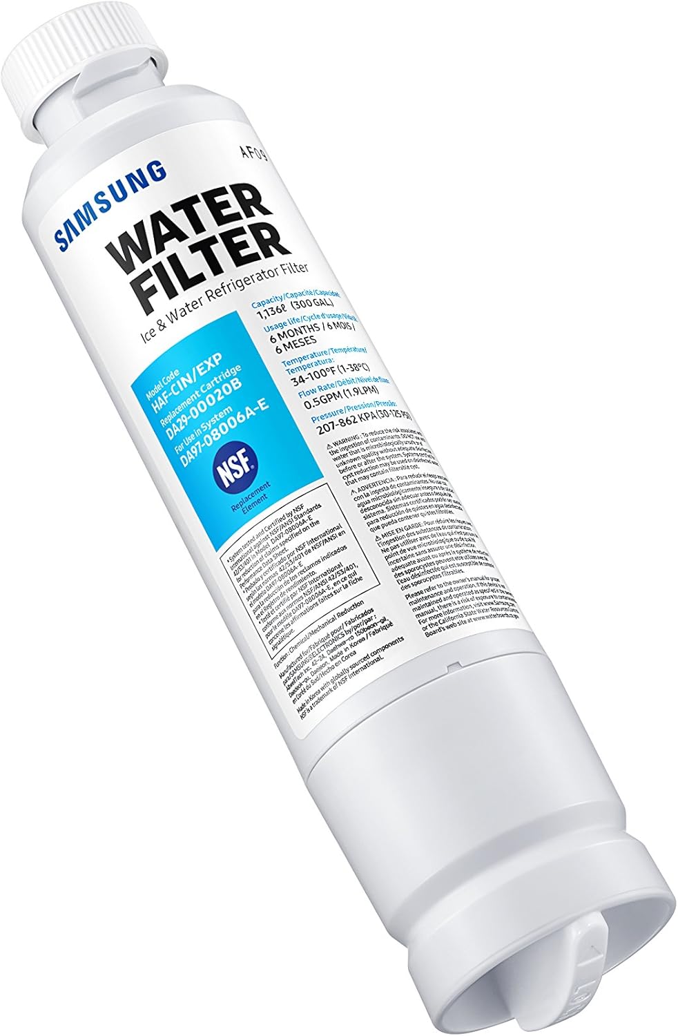 Samsung Electronics HAFCIN Samsung DA29-00020B Refrigerator Water Filter, 3 Pack, White: Kitchen & Dining