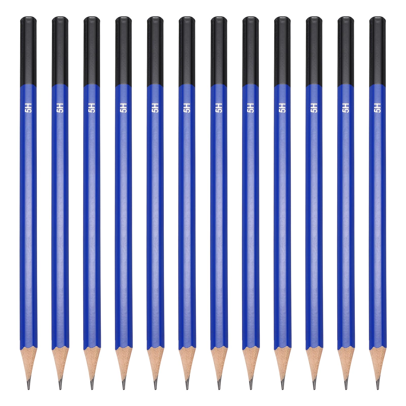 PATIKIL 5H Drawing Pencils for Sketching, 24PCS Sketch Pencils for Drawing Art Pencils Graphite Wood Pre-sharpened for Drawing Sketching Artists, 5H Pencils