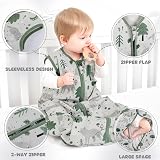 Yoofoss Baby Sleeping Bag 0.5 Tog 0-6M 3 Pack Organic Cotton Sleep Sack view 6