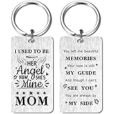Jzxwan Memorial Gifts for Loss of Mom, Sympathy Keychain for Loss of Mother, Mom Memory Key Chain, Mother Remembrance Gifts Ideas, Grieving Present for Losing Mommy