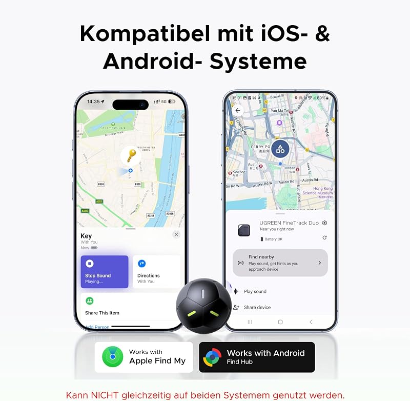 FineTrack Duo 2 Fußball Tracker kompatibel mit iOS & Android